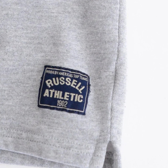 Vintage 90S Russell Athletic Gray Button Collar Crew Neck Size XL USA Made - Picture 6 of 9